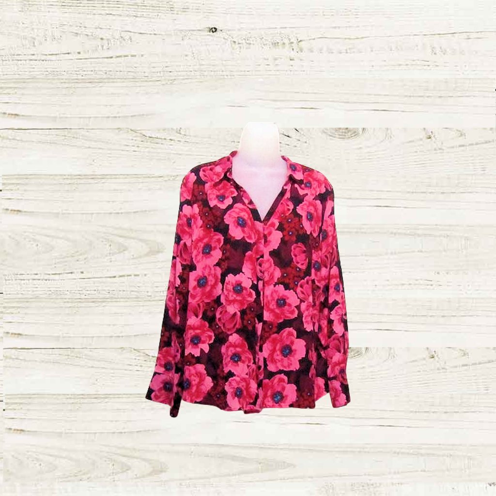 Worthington Size Pxlpetite Womens Shirt Button Up Long Sleeves